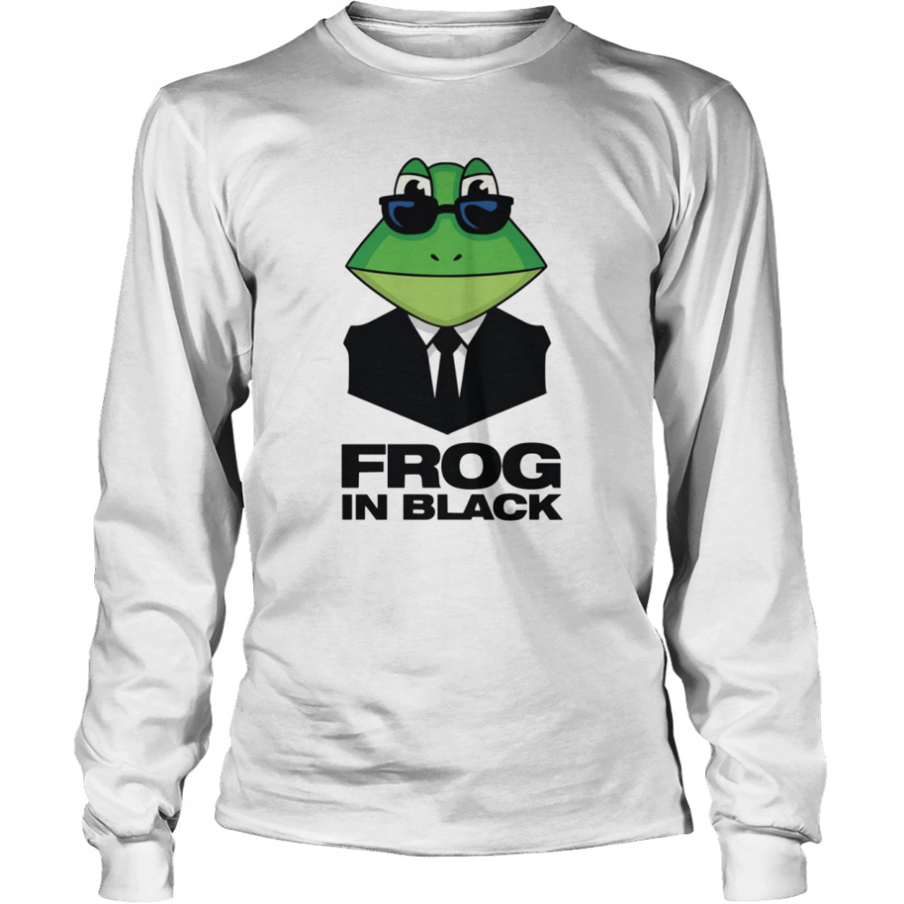 Mr Fritzzz As Frog In Black Tri-Blend Men In Black shirt Long Sleeved T-shirt