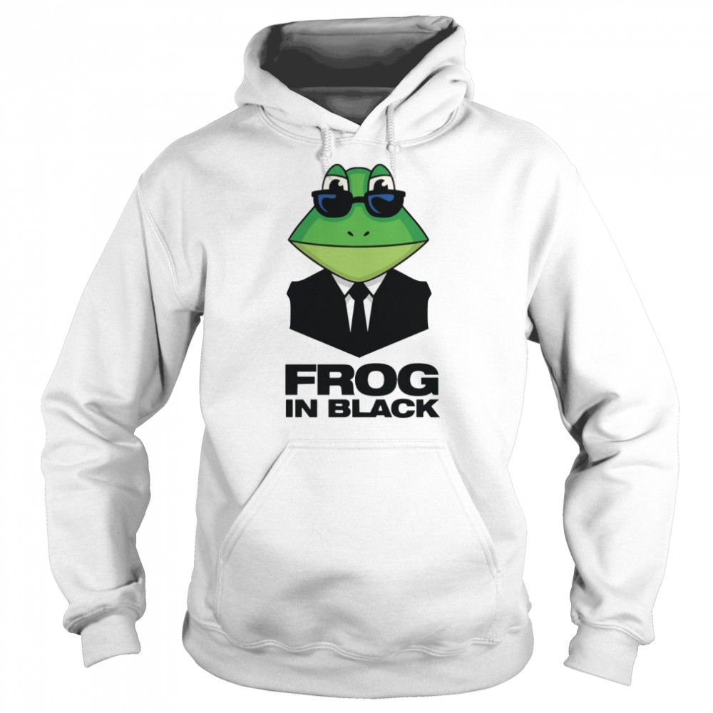 Mr Fritzzz As Frog In Black Tri-Blend Men In Black shirt Unisex Hoodie