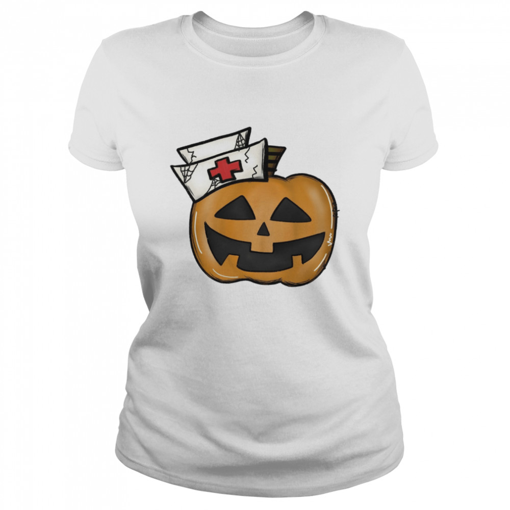 Nurse Nursing Nurse Fall Nurse Nursing Halloween T- Classic Women's T-shirt