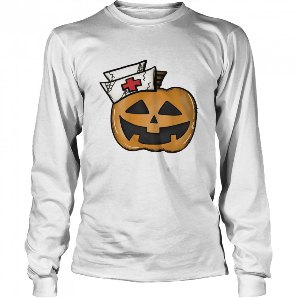 Nurse Nursing Nurse Fall Nurse Nursing Halloween T- Long Sleeved T-shirt