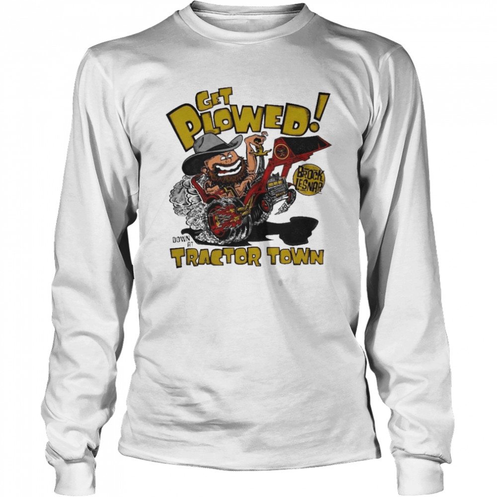 Tan Brock Lesnar Tractor Town Long Sleeved T-shirt