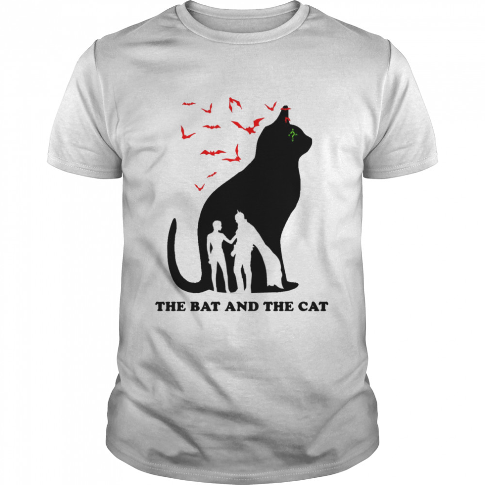 The Bat And The Cat Silhouette Cat-Bat shirt Classic Men's T-shirt