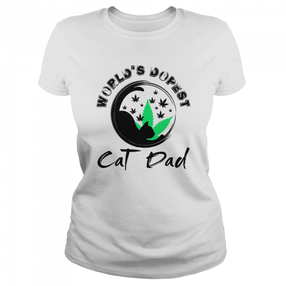 World’s Dopest Cat Dad shirt Classic Women's T-shirt