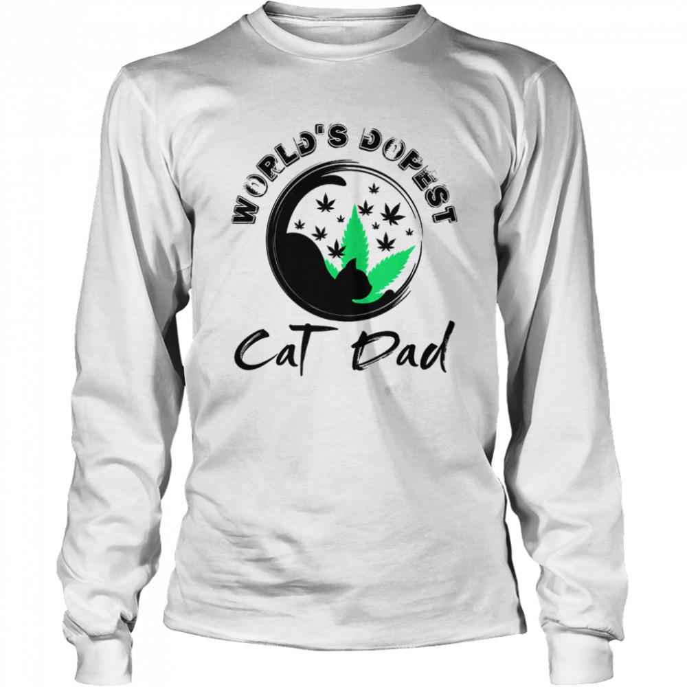 World’s Dopest Cat Dad shirt Long Sleeved T-shirt