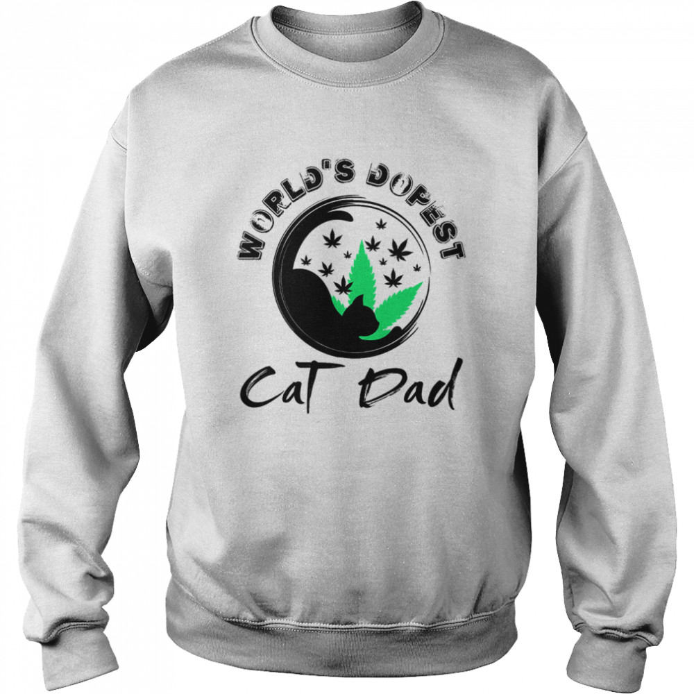 World’s Dopest Cat Dad shirt Unisex Sweatshirt