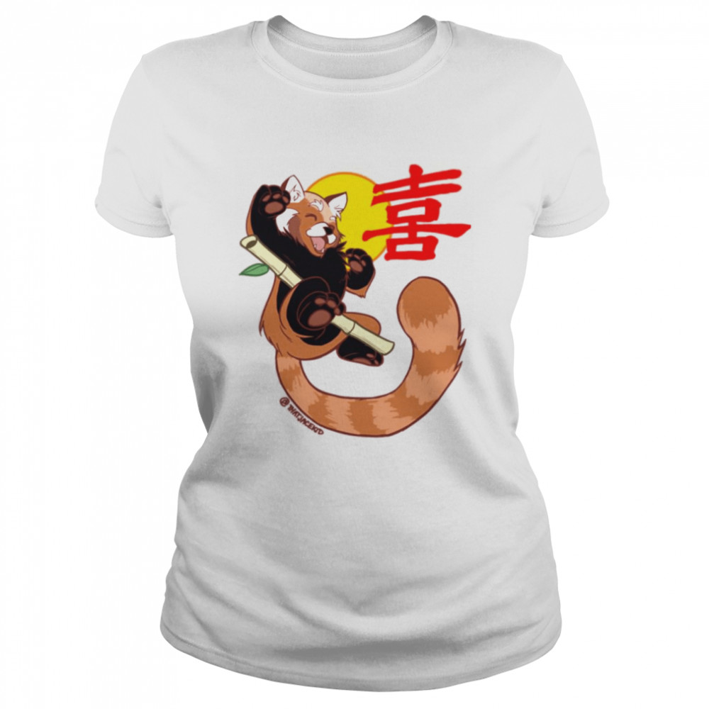 Design Of Joy Red Panda shirt Classic Women's T-shirt