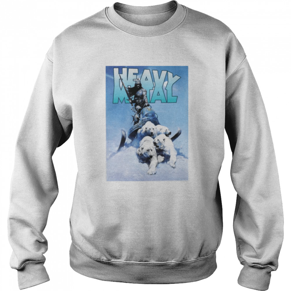 Heavy Metal Snowman Polar Bear shirt Unisex Sweatshirt