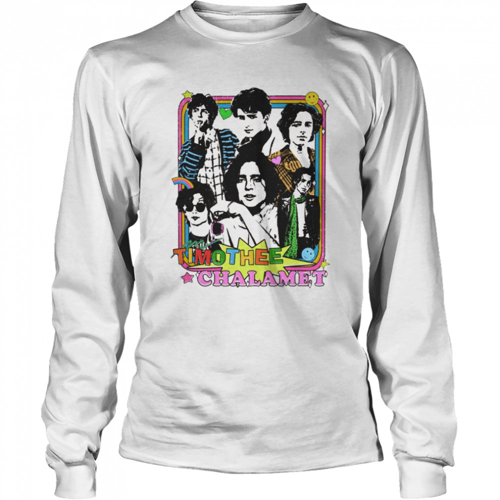 Timothee Chalamet Retro Vintage 90s shirt Long Sleeved T-shirt