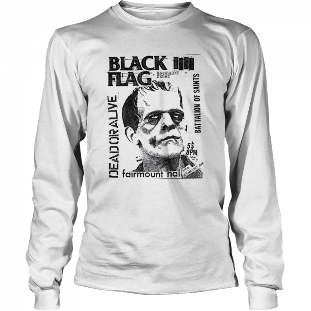 Vintage Black Flag Rock Band shirt Long Sleeved T-shirt