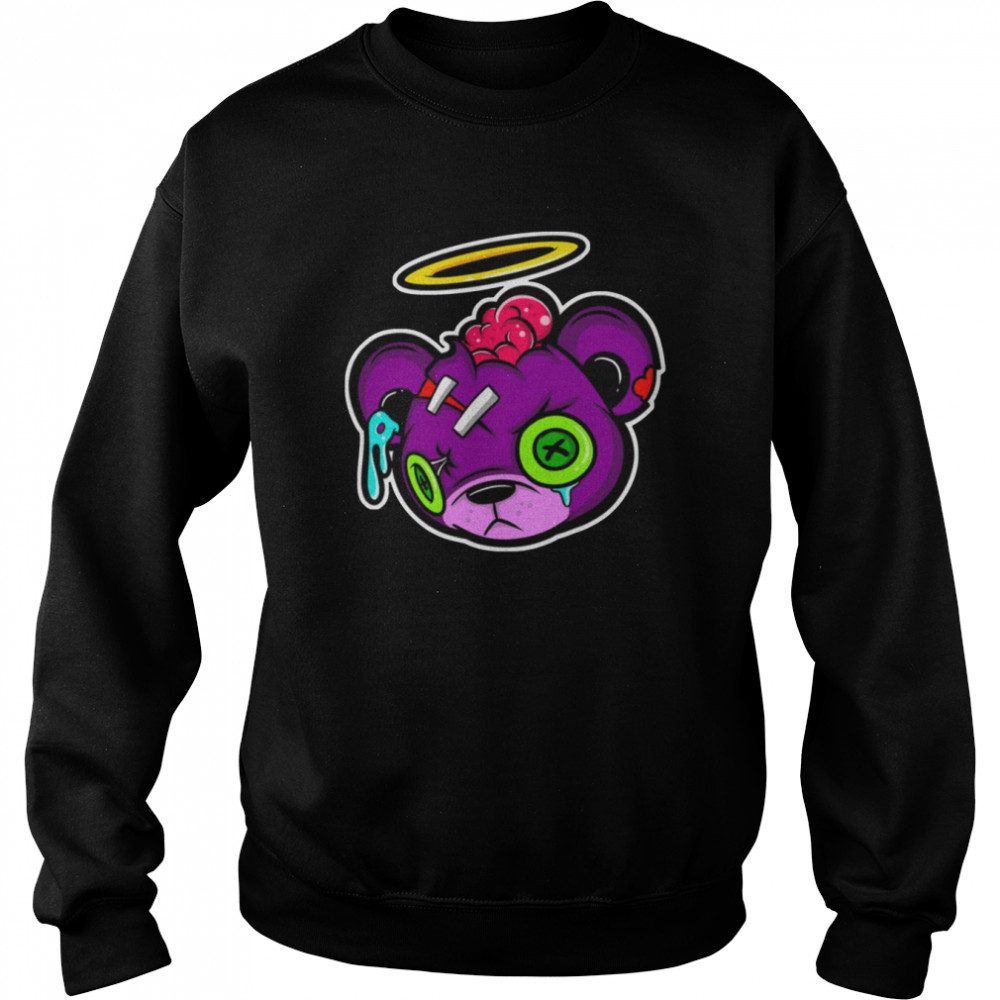 Zombie Creepy Kawaii Teddy Bear shirt Unisex Sweatshirt