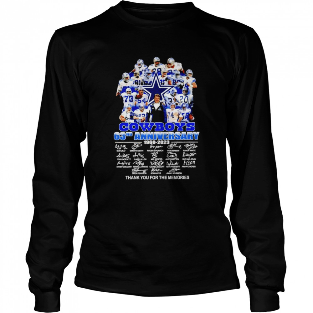 60 Years Of Dallas Cowboys 1960-2019 Signatures T-Shirt - TeeNavi