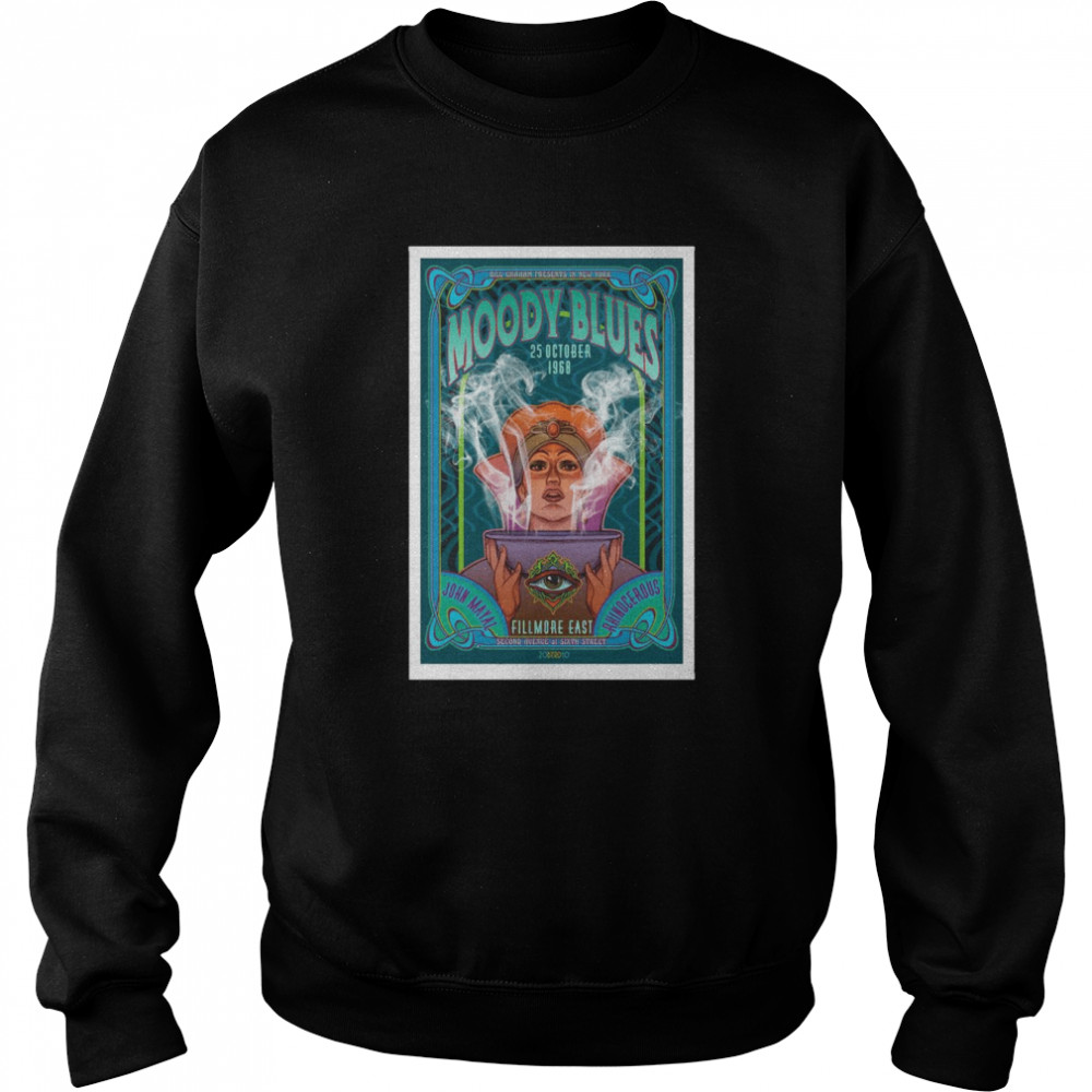 Bill Graham Presents In New York Moody Blues John Mayall Rhinoceros Fillmore East shirt Unisex Sweatshirt