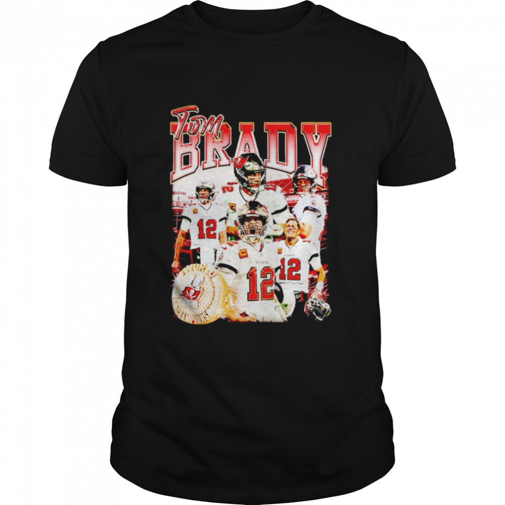 Youth Tampa Bay Buccaneers Tom Brady Black Play Action Graphic T-Shirt