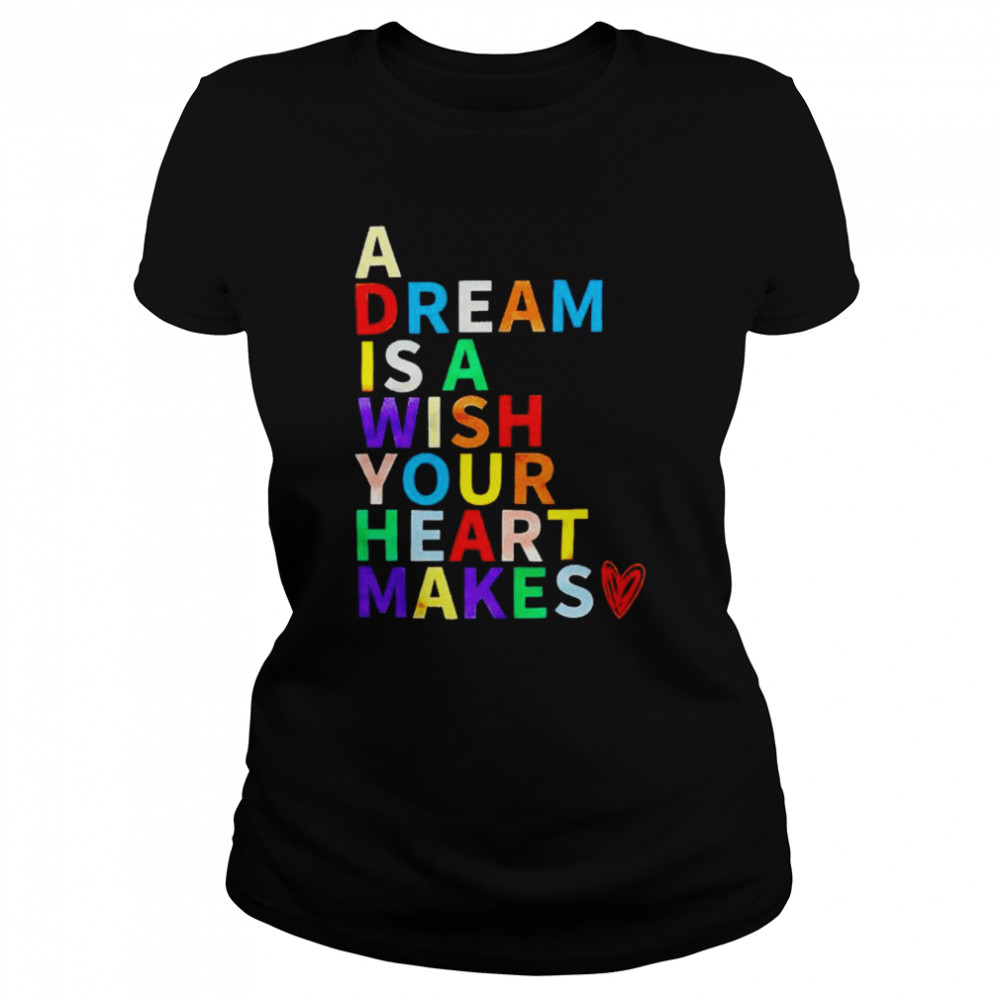 A dream is a wish your heart makes shirt Classic Women's T-shirt