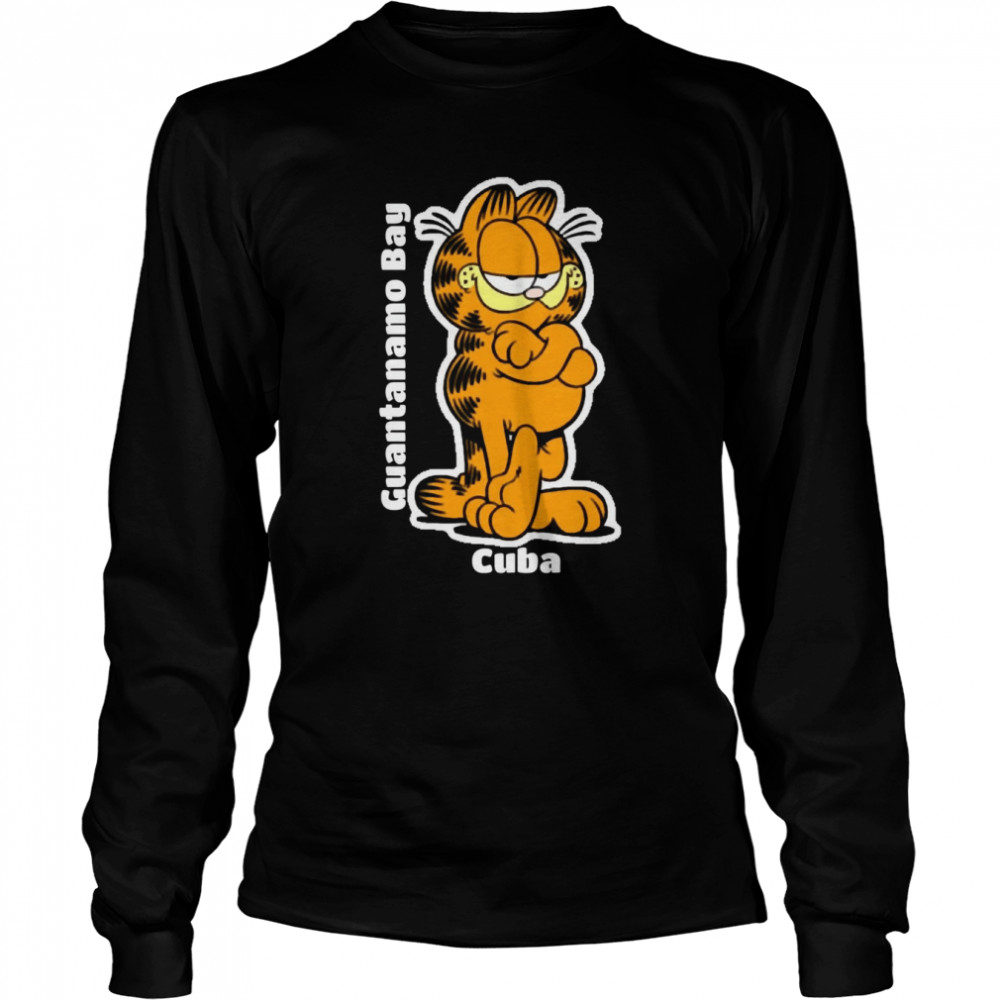 Garf-tanamo Bay Garfield Cat Funny shirt Long Sleeved T-shirt