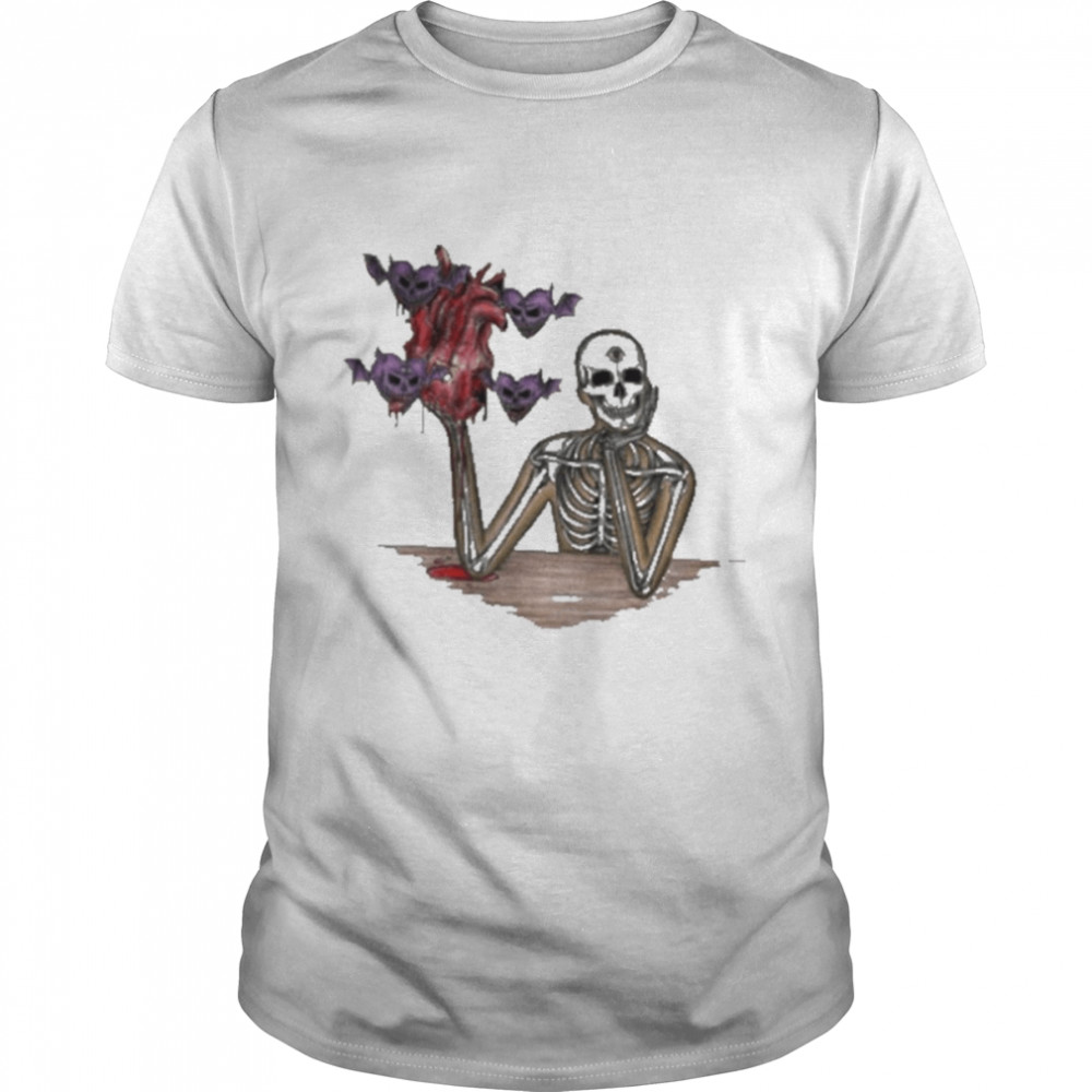 Skeleton And Heart Heart Eaters Classic Men's T-shirt