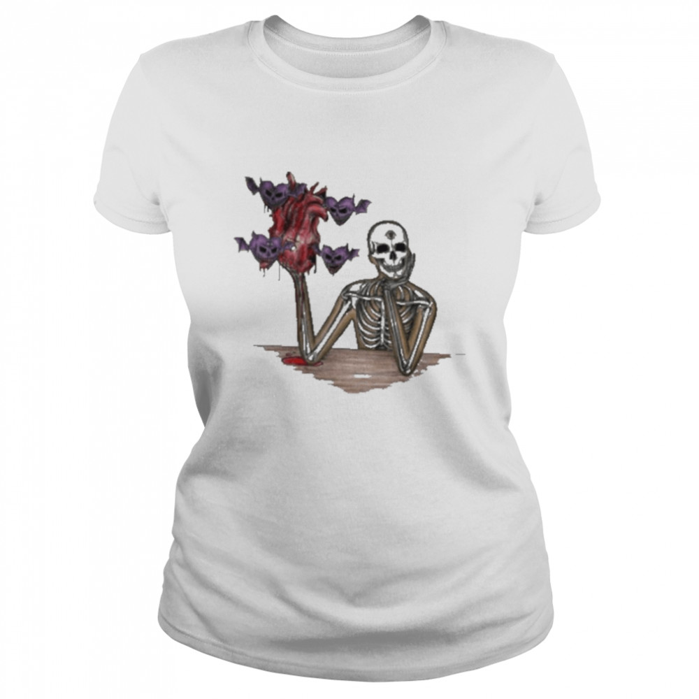 Skeleton And Heart Heart Eaters Classic Women's T-shirt