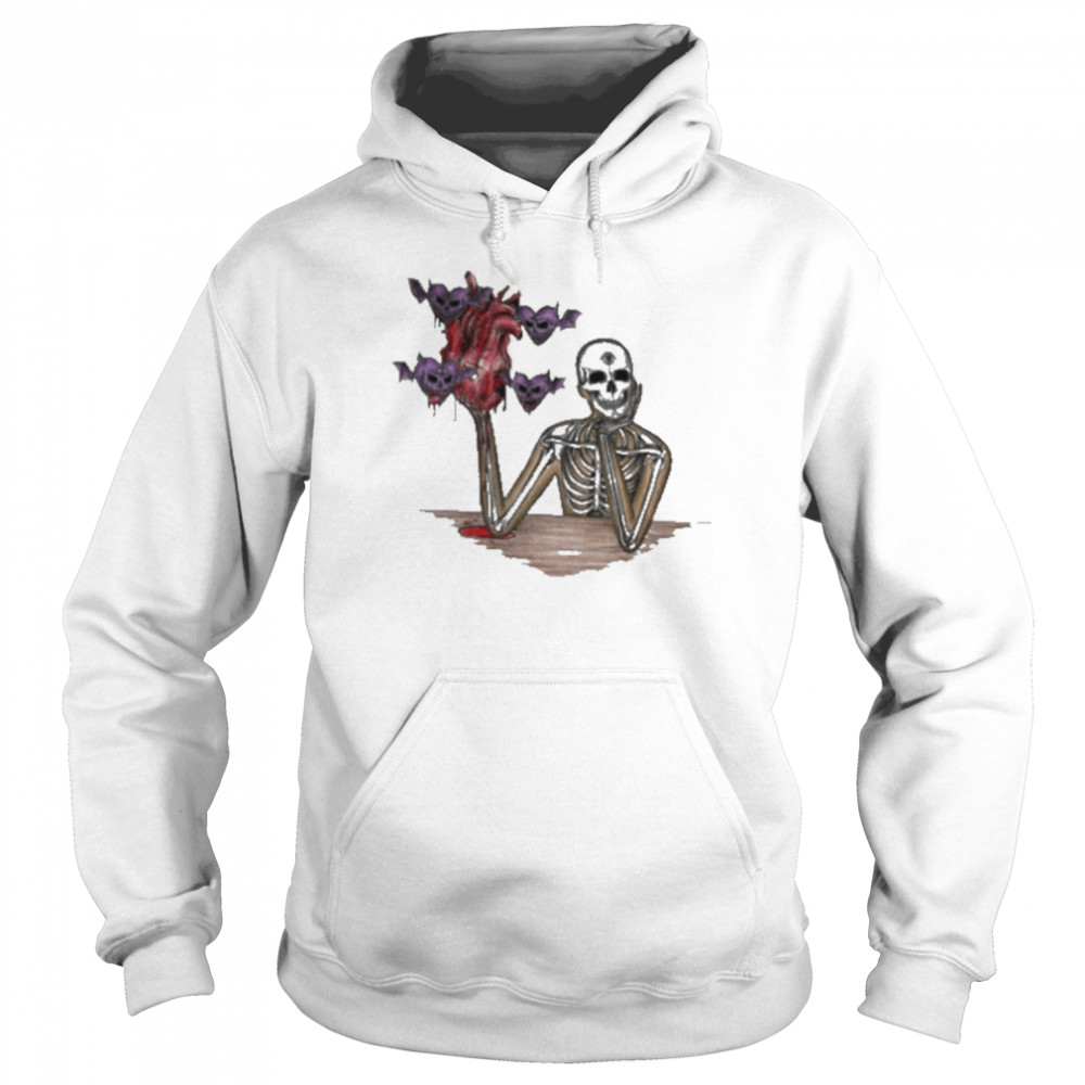 Skeleton And Heart Heart Eaters Unisex Hoodie