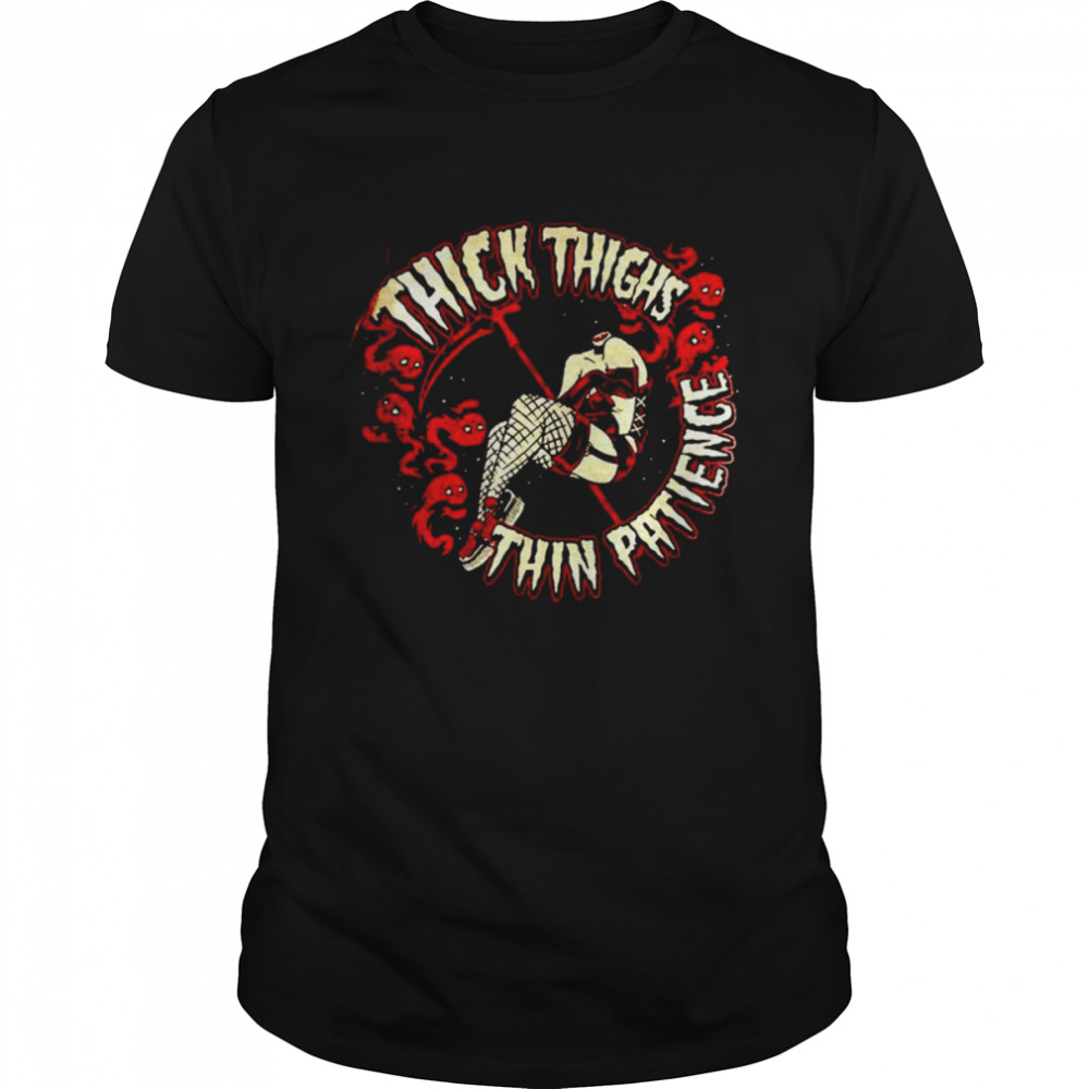 Thick thighs thin patience Halloween shirt Classic Men's T-shirt