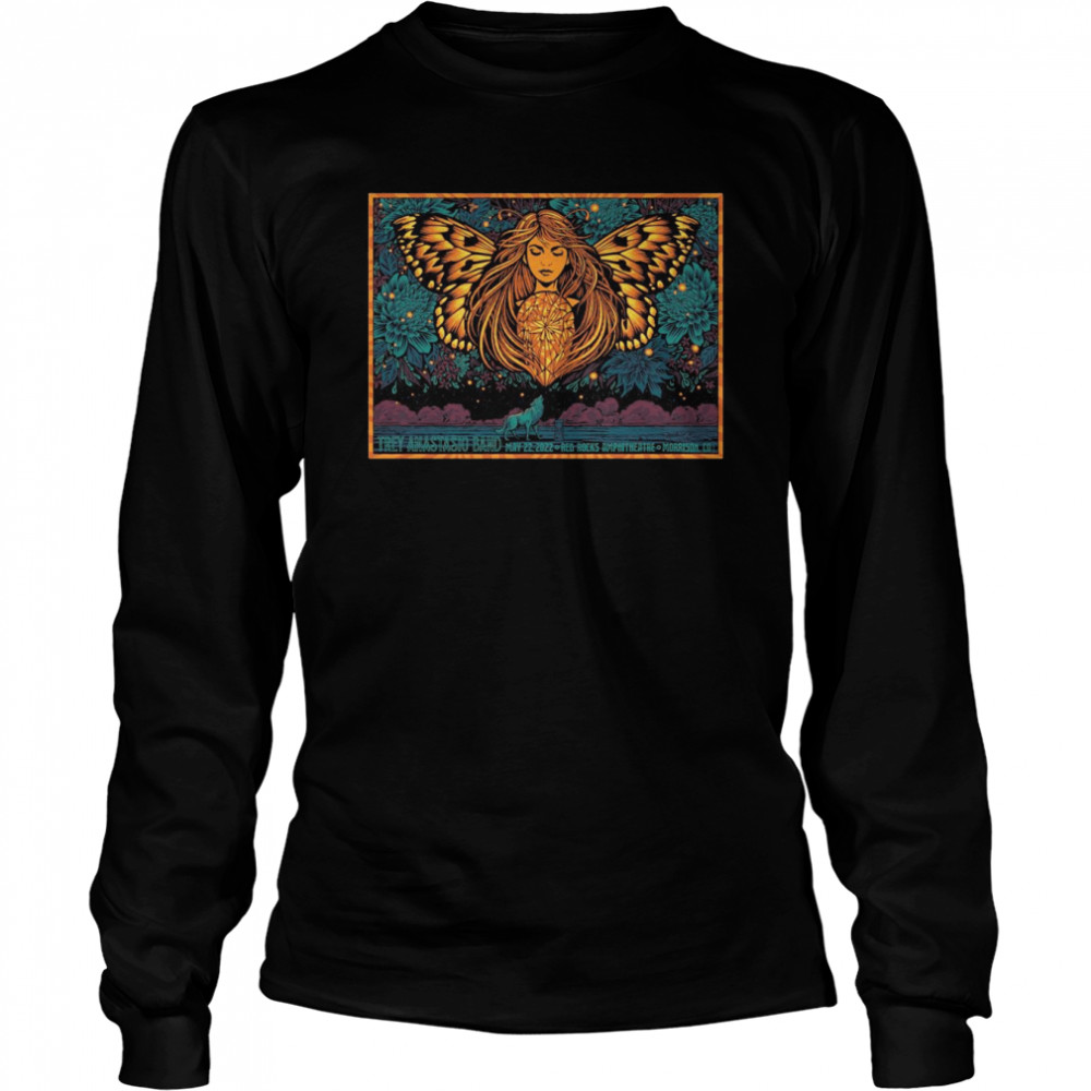 Todd Slater Trey Anastasio Band Morrison Red Rocks Poster Artist Edition 2022 shirt Long Sleeved T-shirt