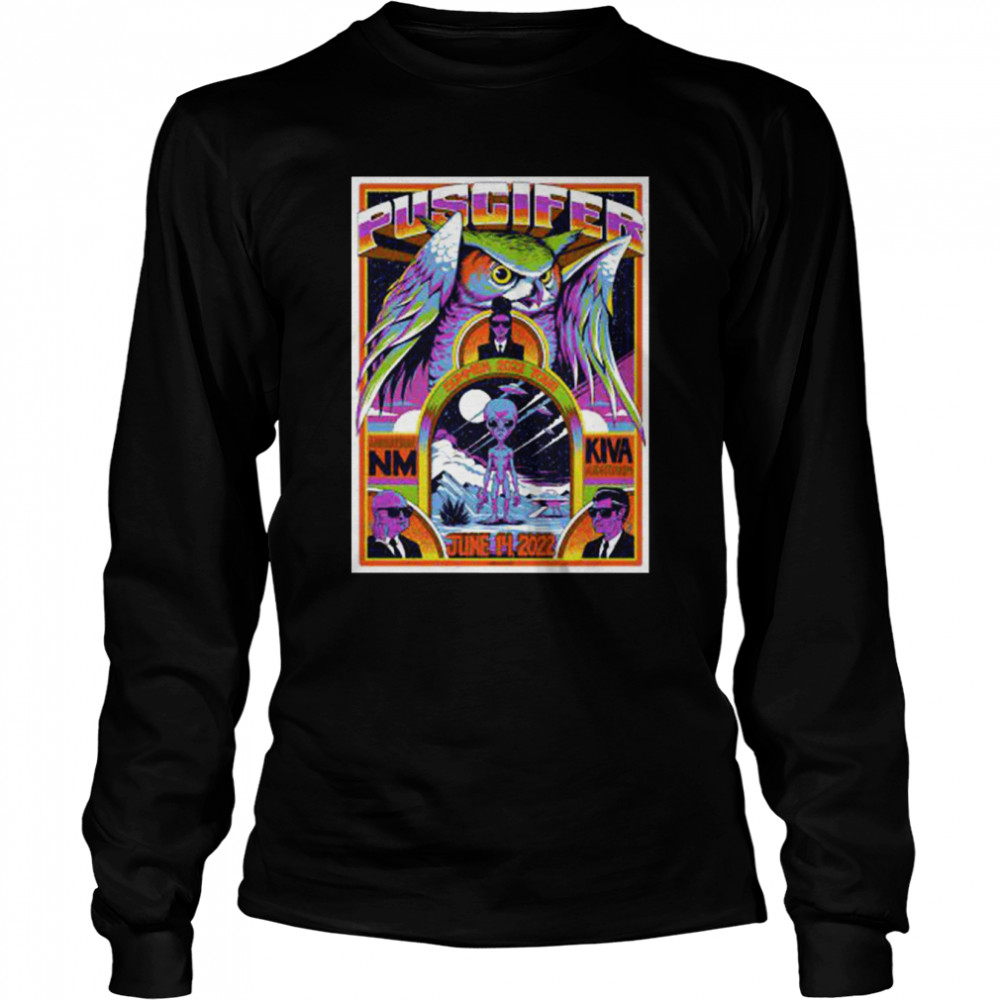 Travis Gillan Puscifer Albuquerque Poster Artist Edition 2022 shirt Long Sleeved T-shirt