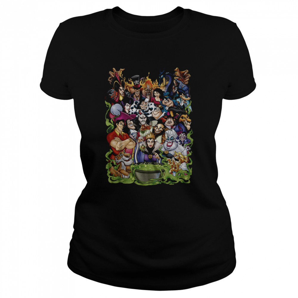 Villain Group Ringer Villain Disney And Pixar Holiday shirt Classic Women's T-shirt
