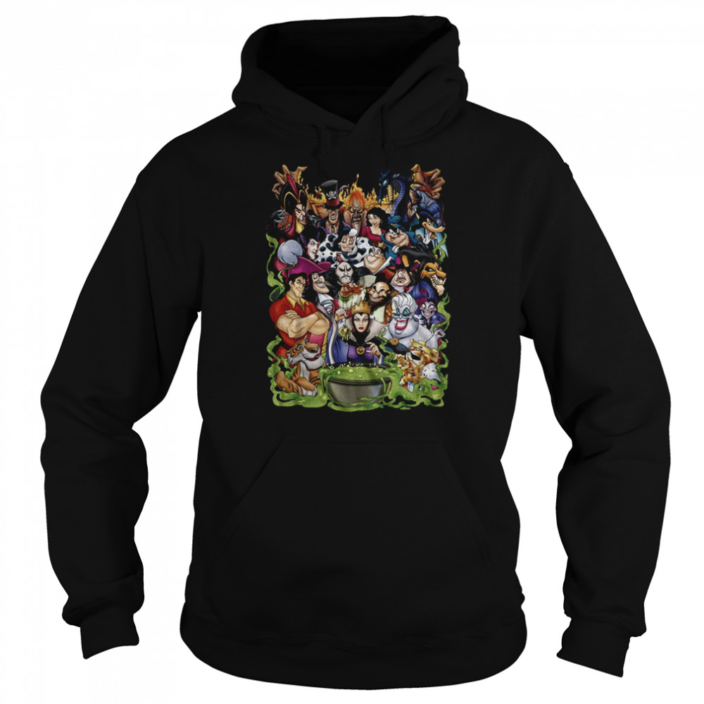 Villain Group Ringer Villain Disney And Pixar Holiday shirt Unisex Hoodie
