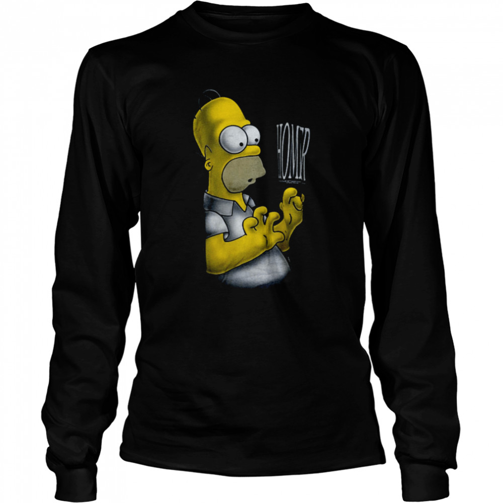 Vintage 1997 Simpsons Homer shirt Long Sleeved T-shirt