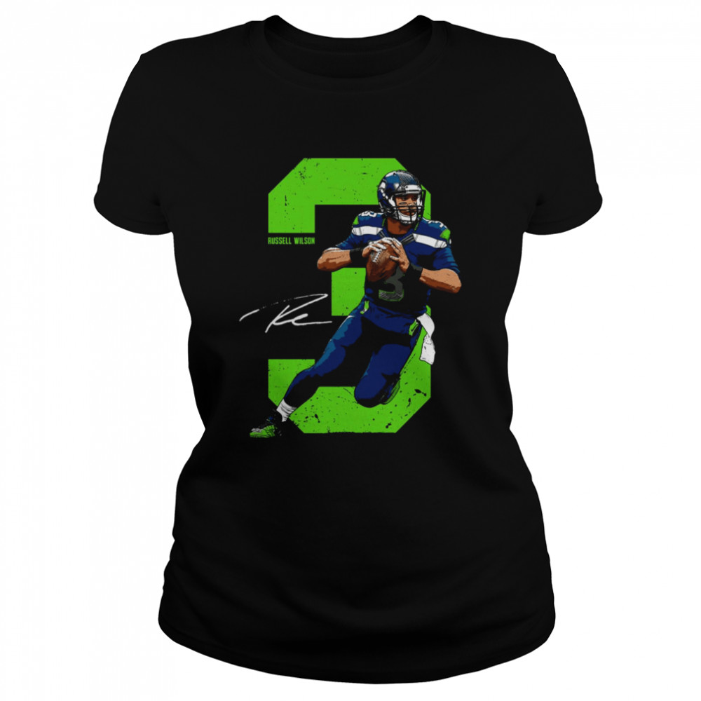 Wilson Quarterback Seattle Football shirt Classic Women's T-shirt