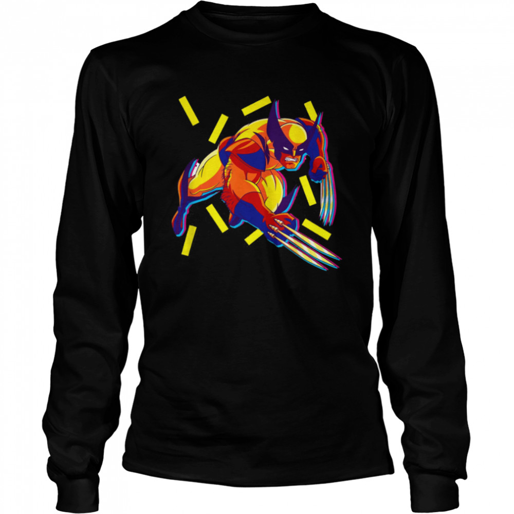 Wolverine 90s X Men Marvel Comics Holiday shirt Long Sleeved T-shirt