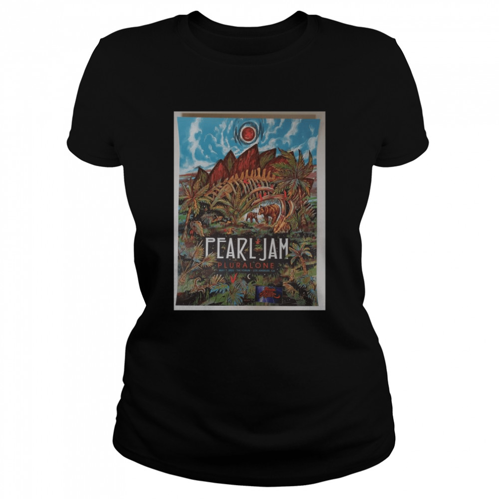 Zeb Love Pearl Jam Los Angeles Poster Artist Edition 2022 shirt Classic Women's T-shirt