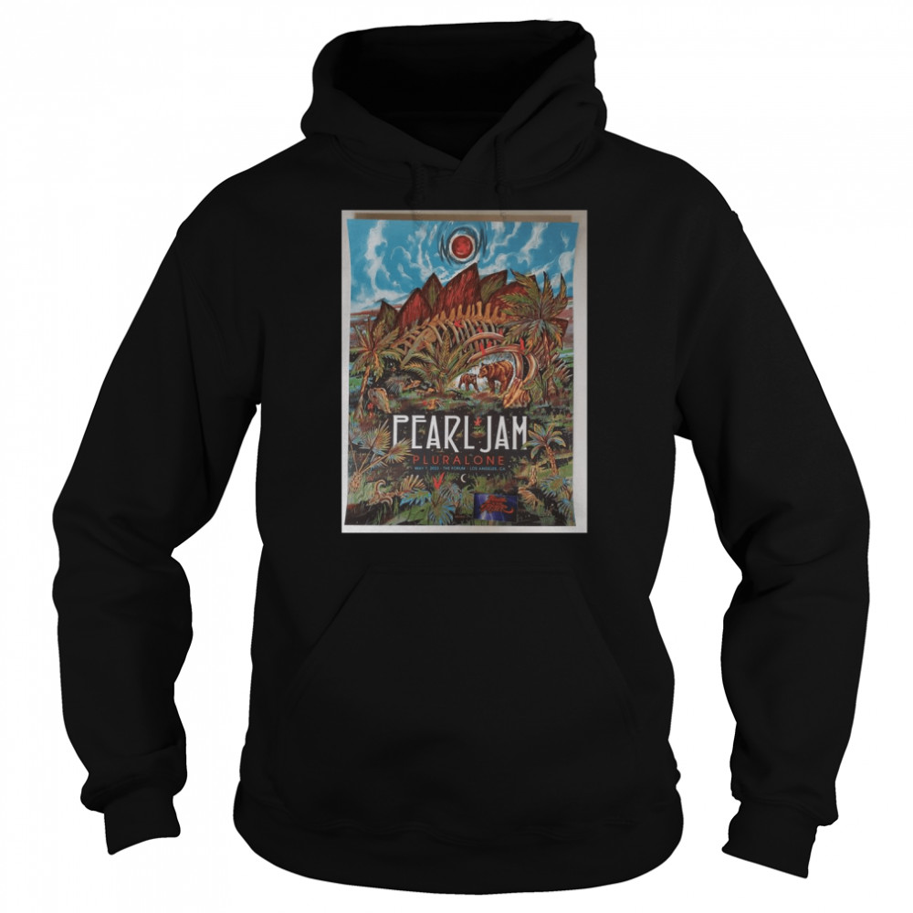 Zeb Love Pearl Jam Los Angeles Poster Artist Edition 2022 shirt Unisex Hoodie