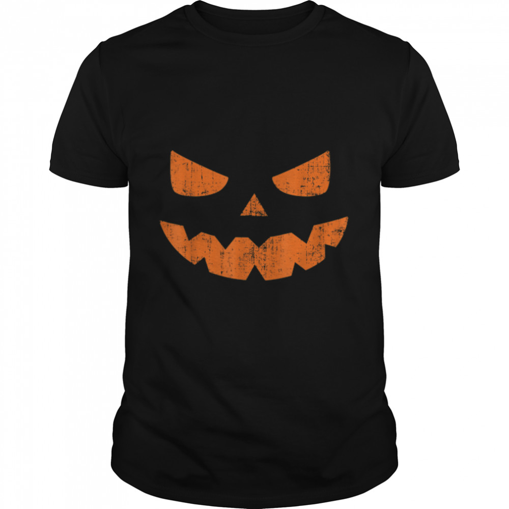 Spooky Jack o Lantern halloween pumpkin face T-Shirt B0B9ST2MBZ