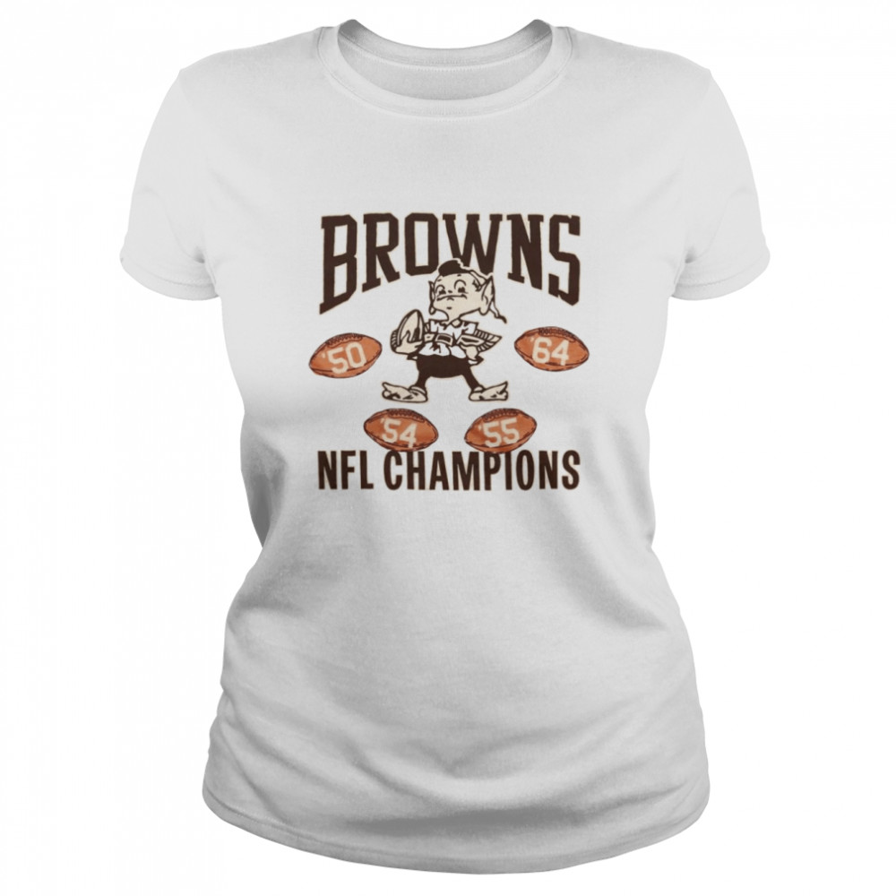 Funny cleveland Browns 4 Time NFL Champions shirt, hoodie, sweater