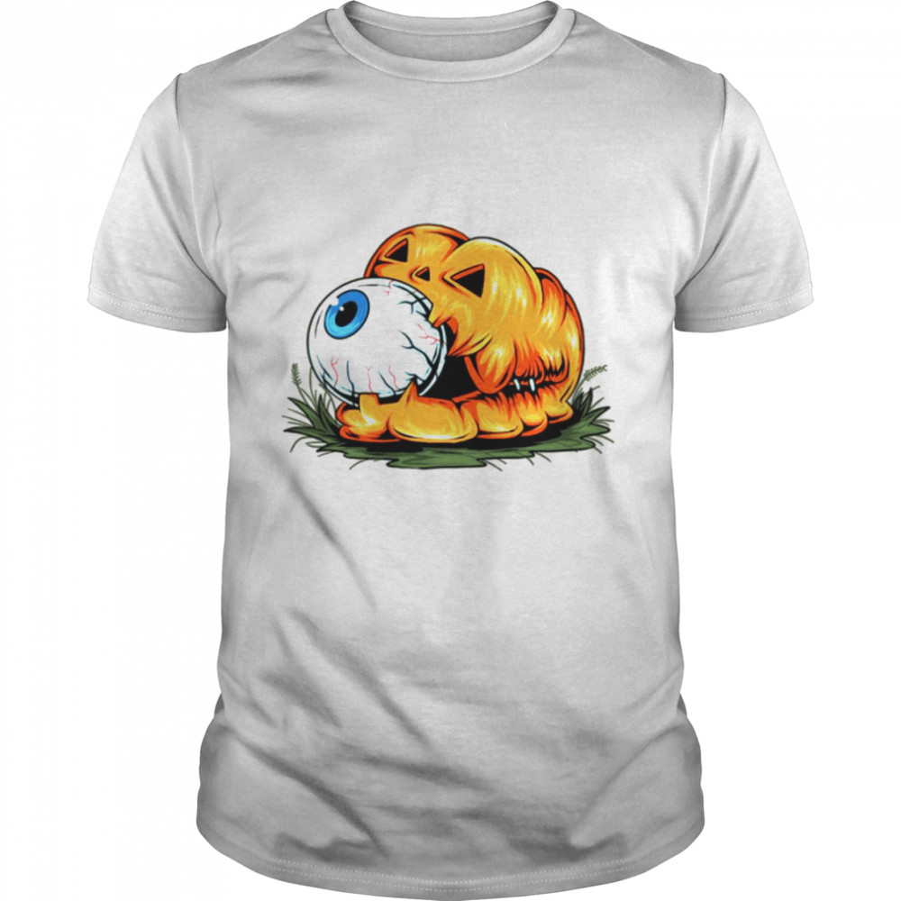 Horror Art Of Pumpkin Eye Halloween shirt Classic Men's T-shirt