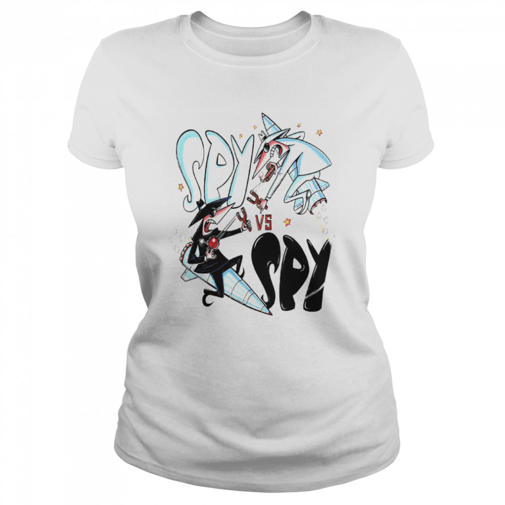 SPY vs SPY Megazine Cartoon Logo shirt Classic Women's T-shirt