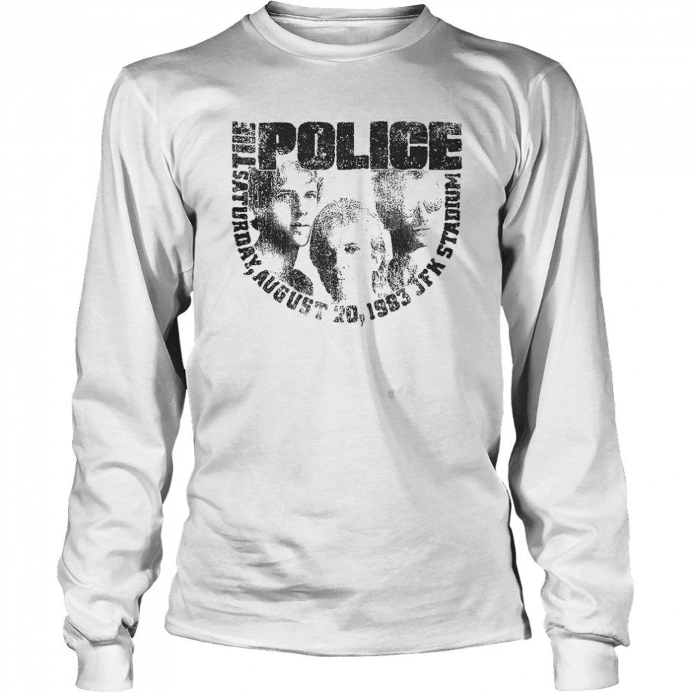 The Police 1983 Concert T- Long Sleeved T-shirt