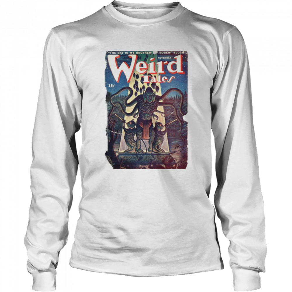 Weird Tales Cosmic Horror Cover Halloween shirt Long Sleeved T-shirt