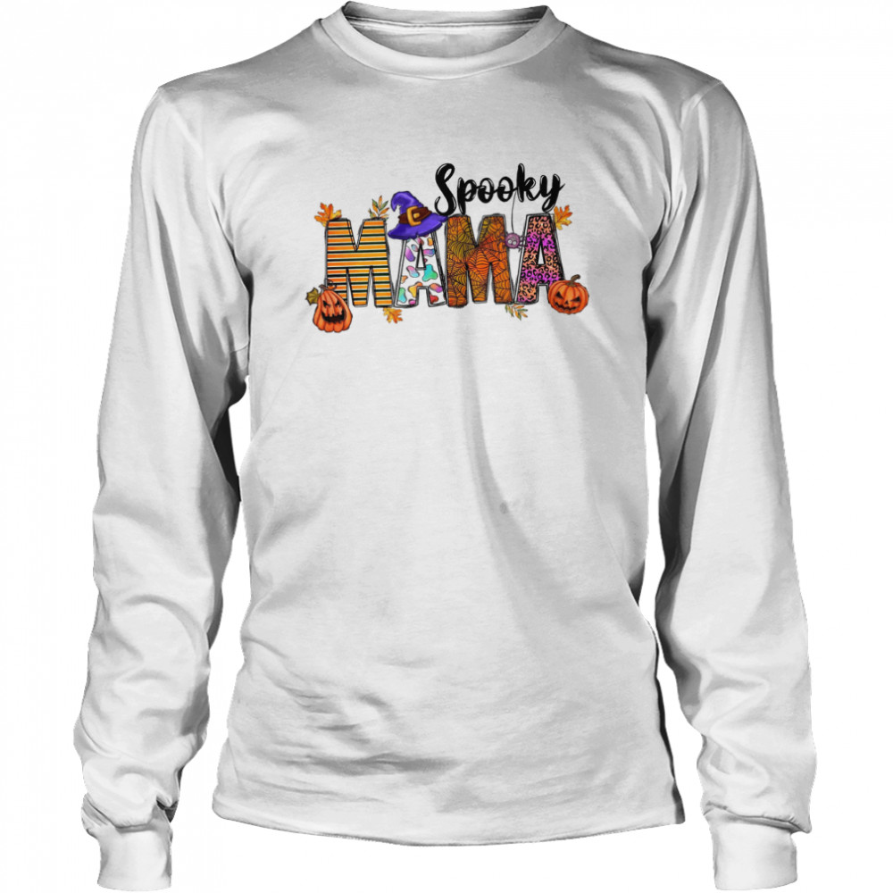 Spooky mama Halloween shirt Long Sleeved T-shirt