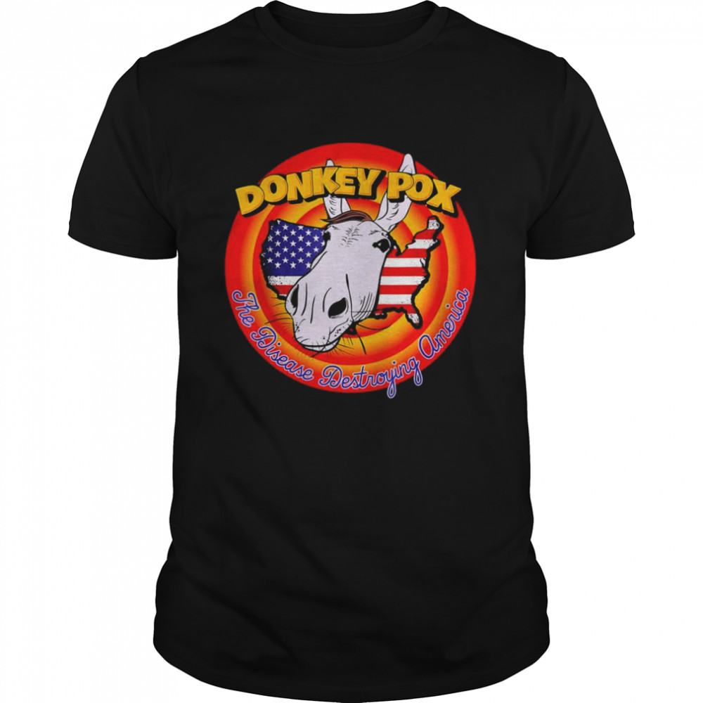 The Disease Destroying America Funny Vintage Donkey Pox Classic Men's T-shirt