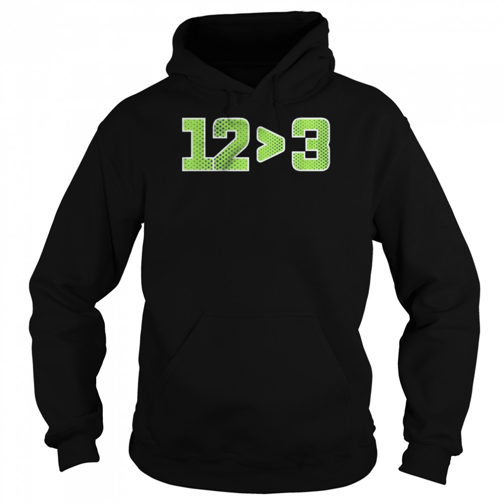 12 More Than 3 Seattle Football Unisex Hoodie