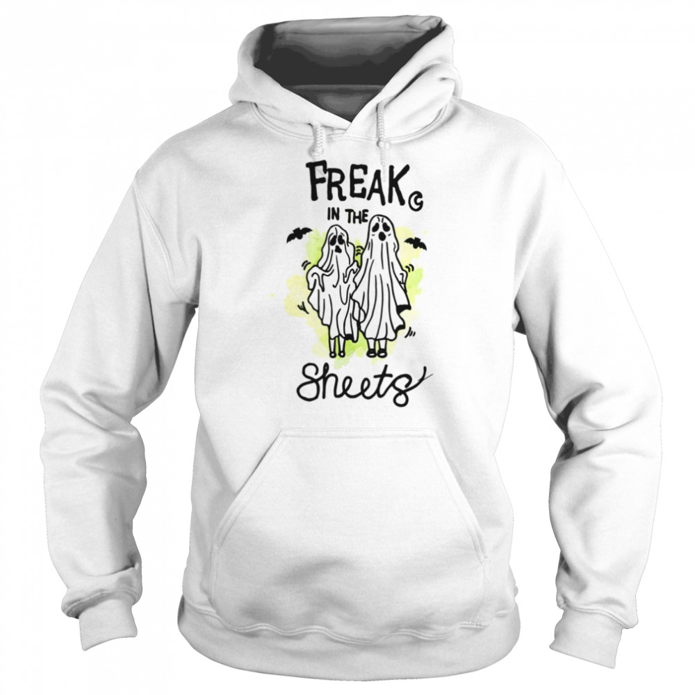 Freak In The Sheets Ghost Neon Green Halloween shirt Unisex Hoodie