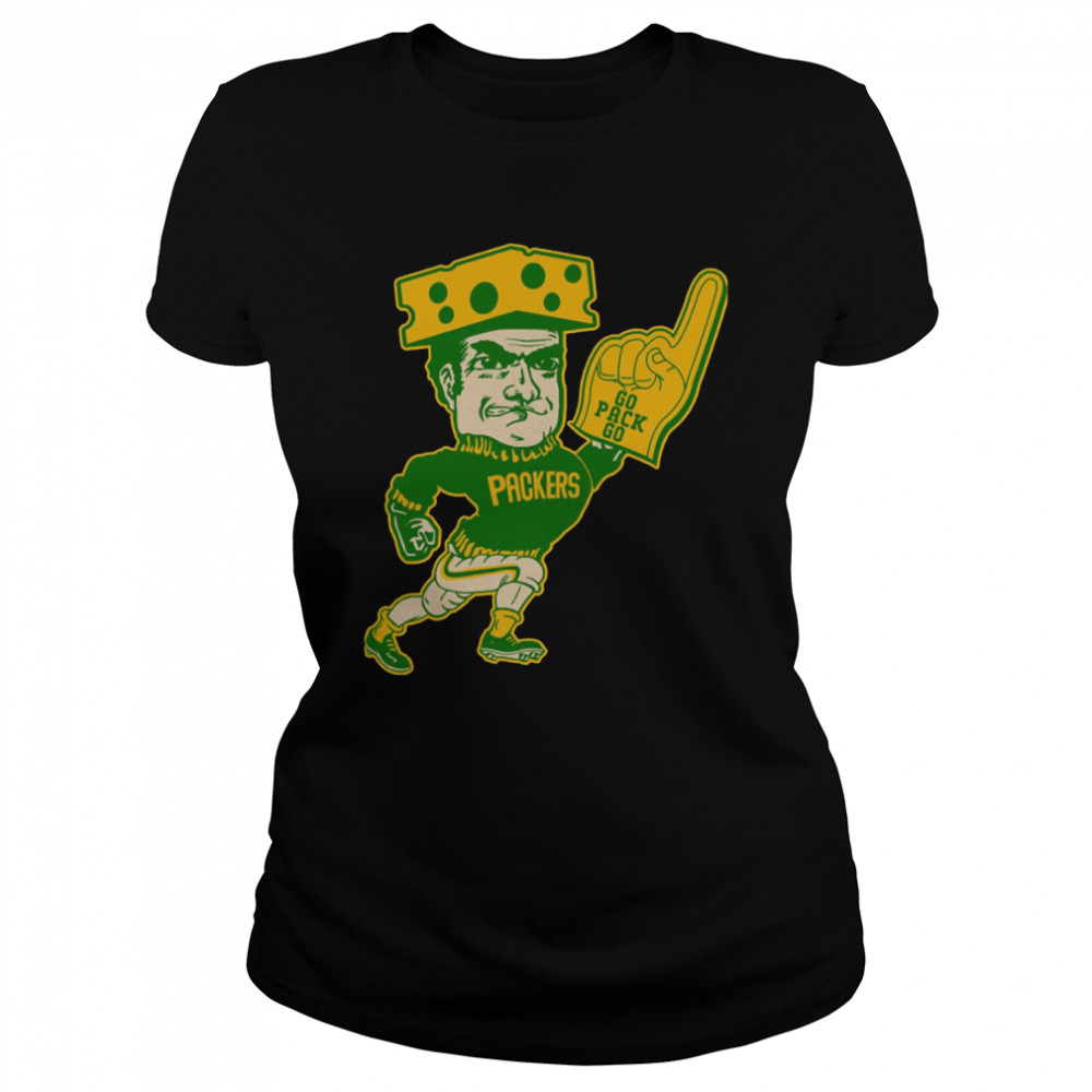 Retro Style Green Bay Packers Fan Go Pack Go shirt Classic Women's T-shirt