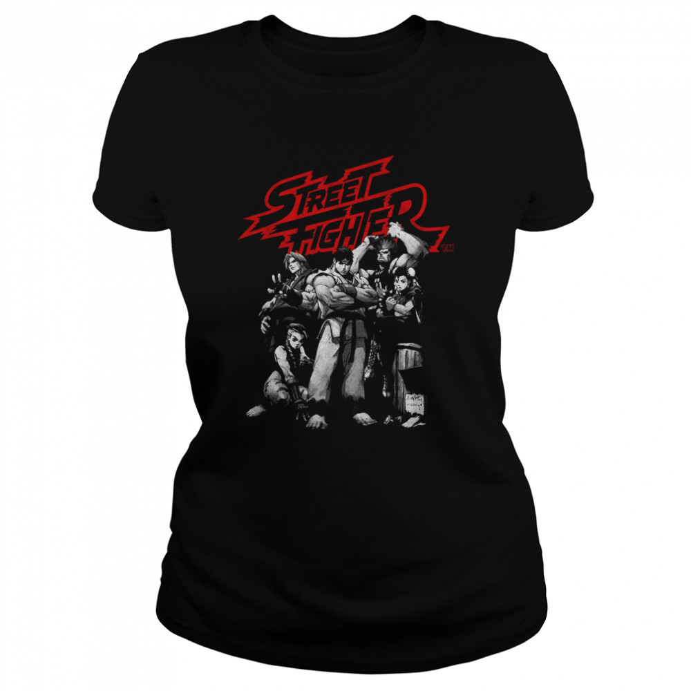 Vintage Group Pose Street Fighter T Shirt T Shirt Classic