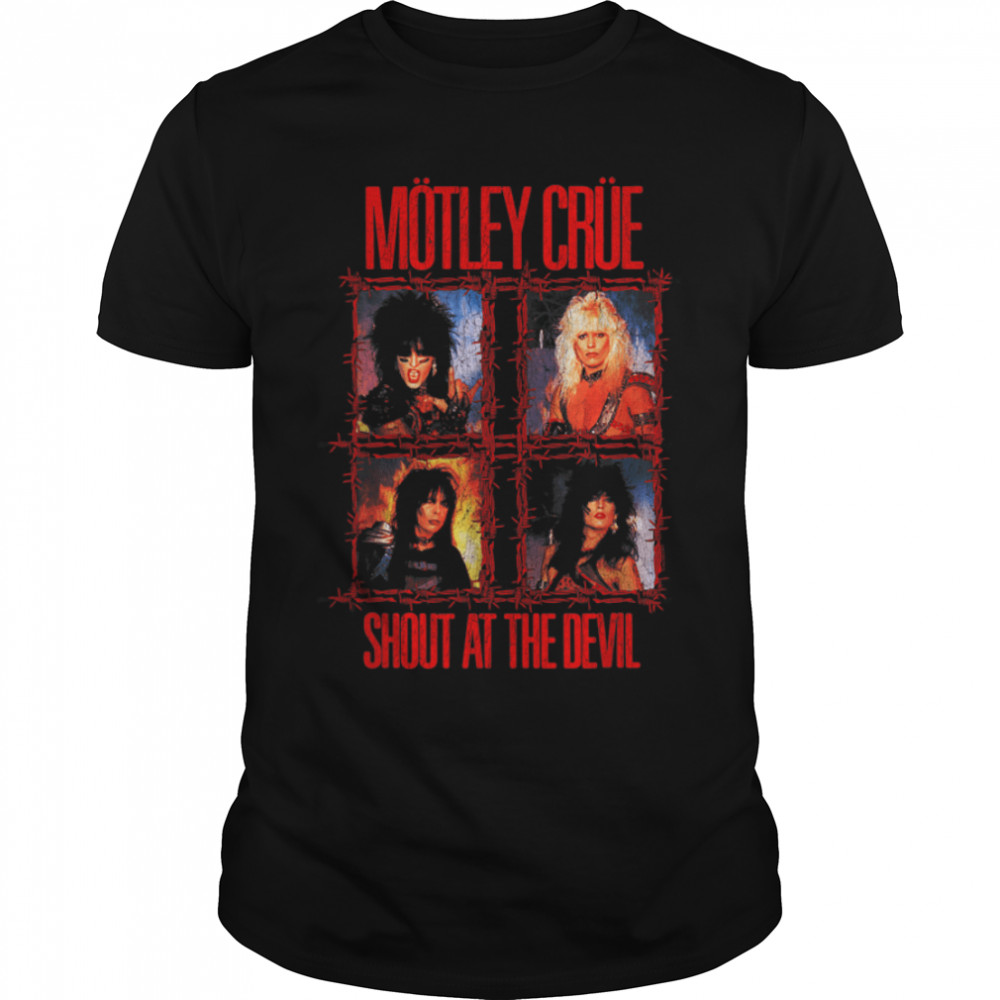 Mötley Crüe - Shout At The Devil - Wire T-Shirt B08TK4445V