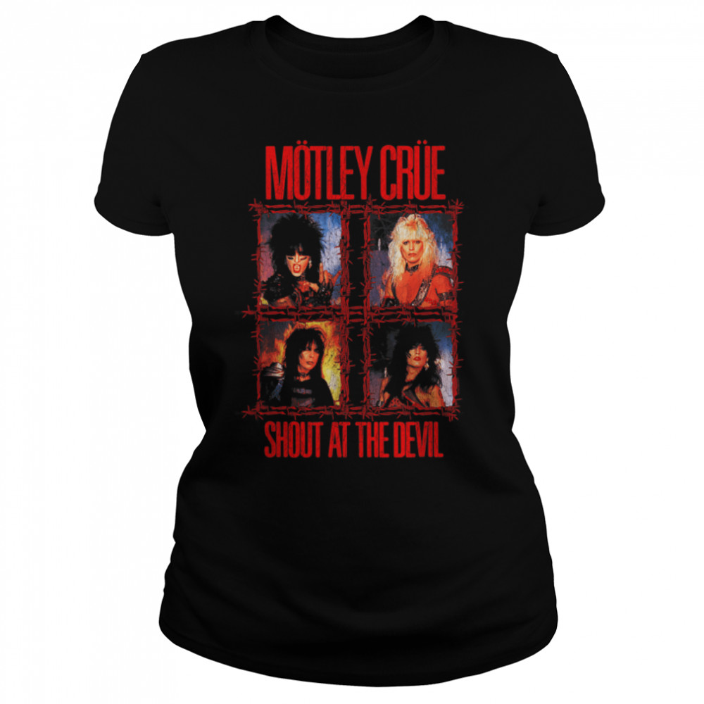 Mötley Crüe - Shout At The Devil - Wire T- B08TK4445V Classic Women's T-shirt
