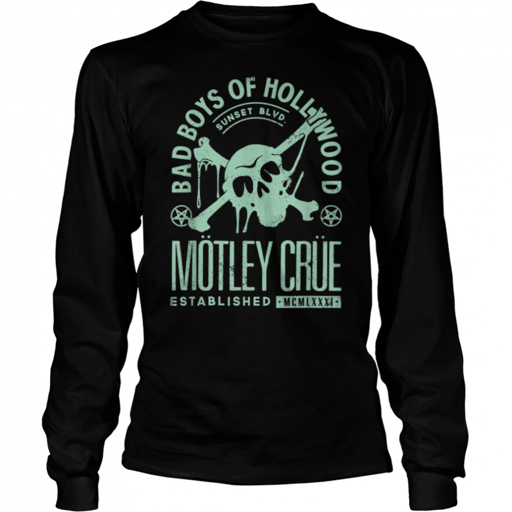 Mötley Crüe – Sunset Blvd Skull T- B09MVCYMM2 Long Sleeved T-shirt