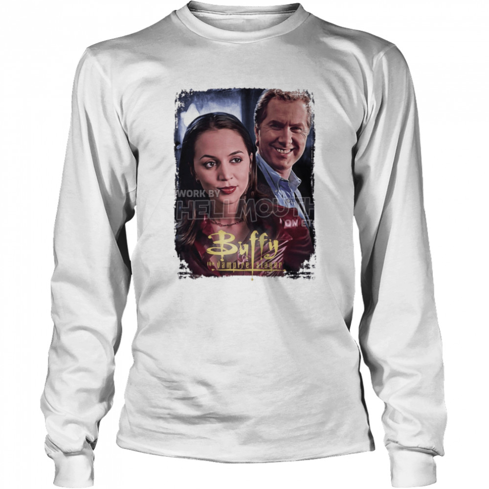 Buffy The Vampire Slayer Faith And The Mayor Eliza Dushku Halloween shirt Long Sleeved T-shirt