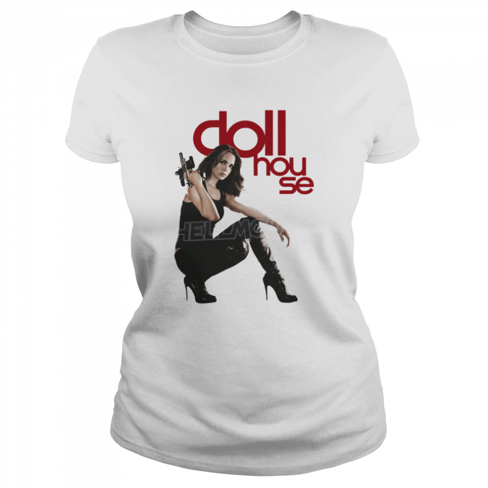Dollhouse Eliza Dushku White Halloween shirt Classic Women's T-shirt