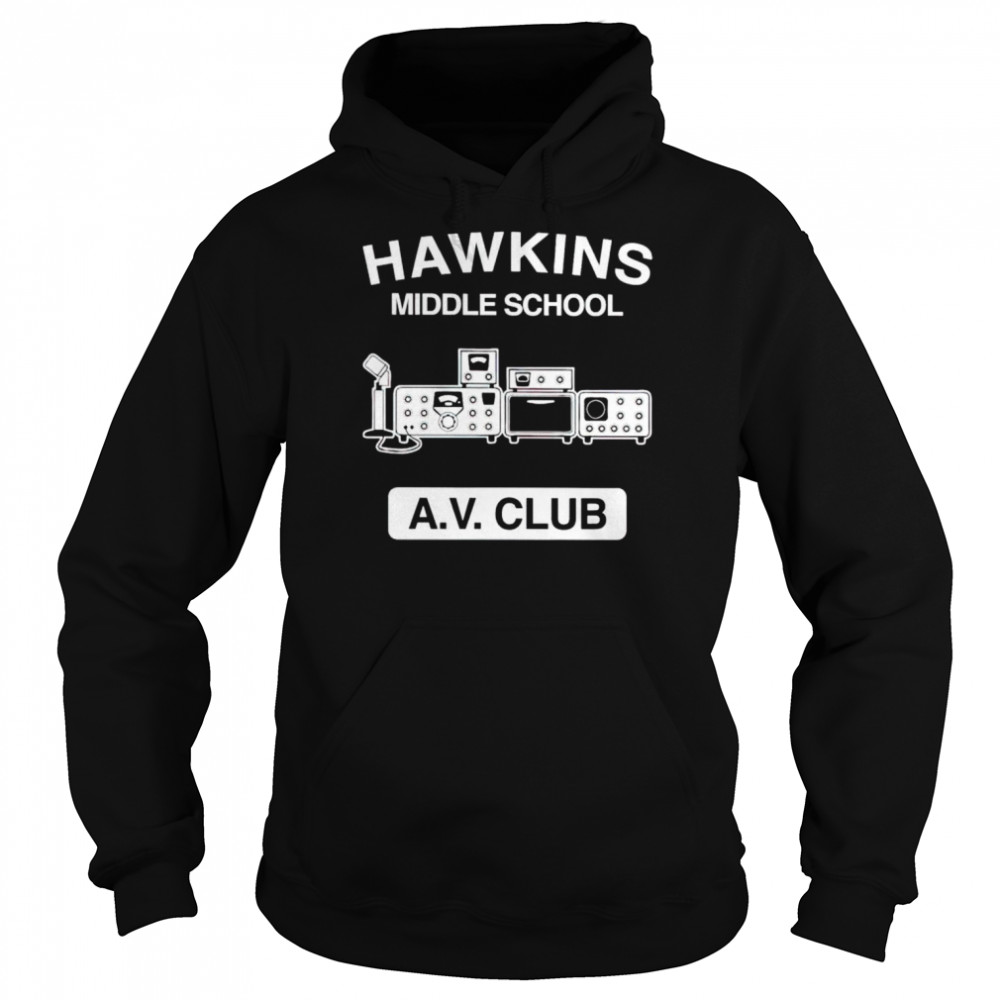 Hawkins middle school hot sale av club hoodie